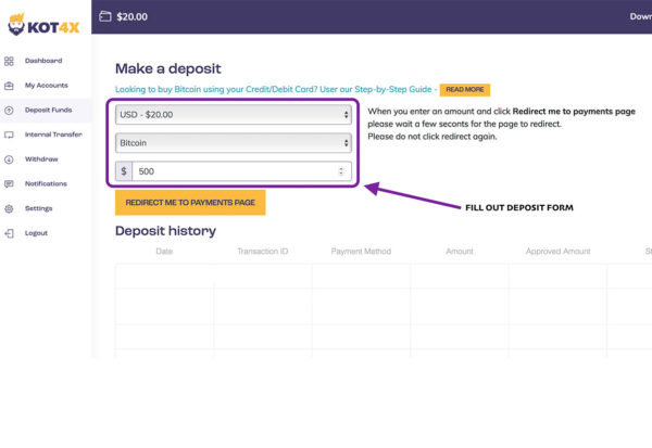 how to buy bitcoin with deposit slip